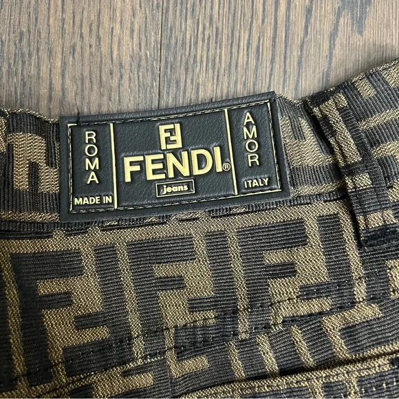 Fendi Classic Zucca Logo Jeans - Picture 6 of 12